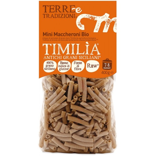 Mini maccheroni di grano antico Timilia 400g Terre e Tradizioni