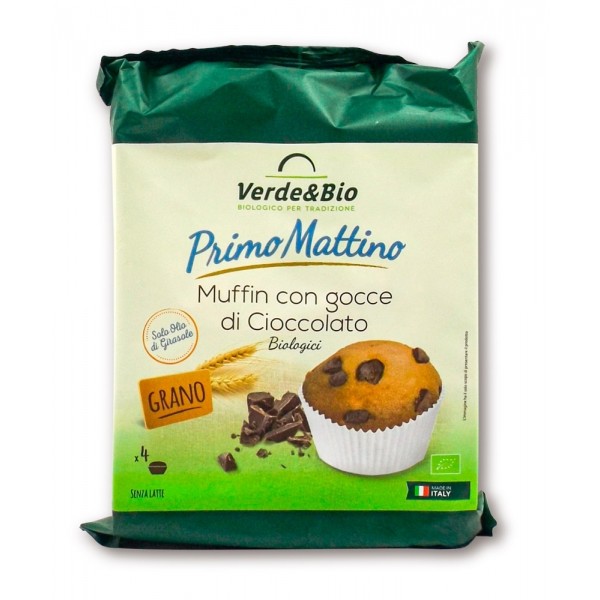 Muffin con Gocce di Cioccolato 180gr Verde&Bio