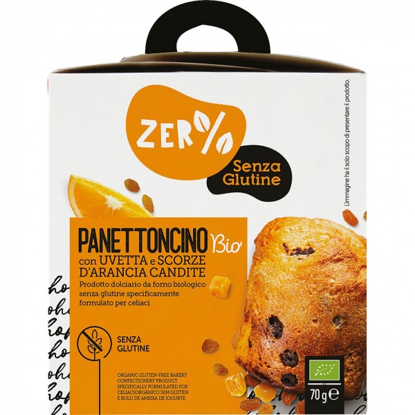 Panettoncino Bio Senza Glutine 70g Zer% Glutine
