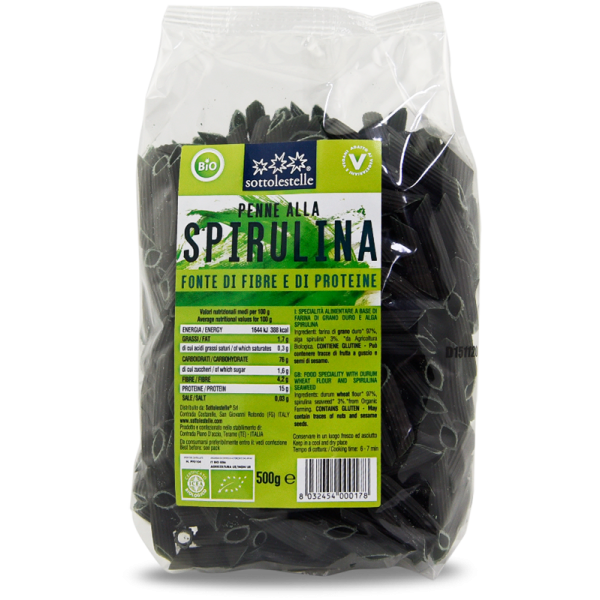 Penne alla Spirulina 500g Sottolestelle