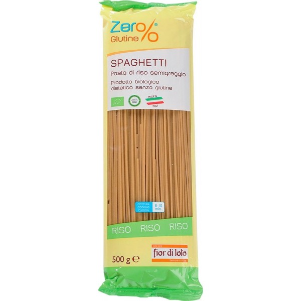 Spaghetti di Riso Integrale 500g Zer% Glutine