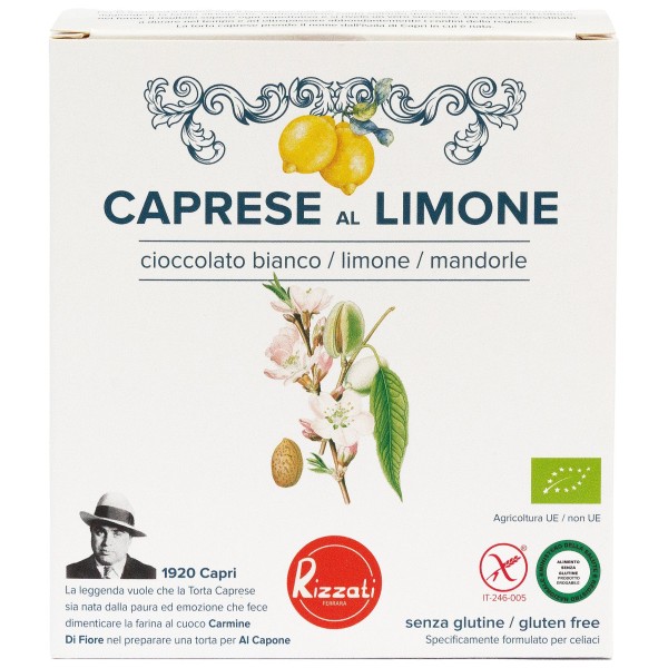 Torta Caprese al Limone Senza Glutine 150g Rizzati