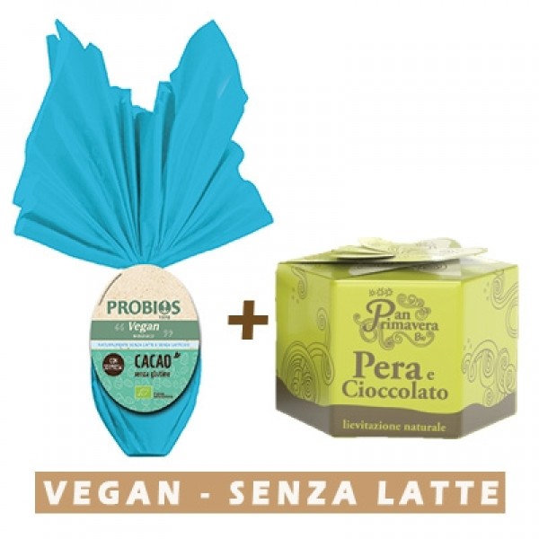 Uovo di Pasqua Vegan + PanPrimavera Pera e Cioccolato