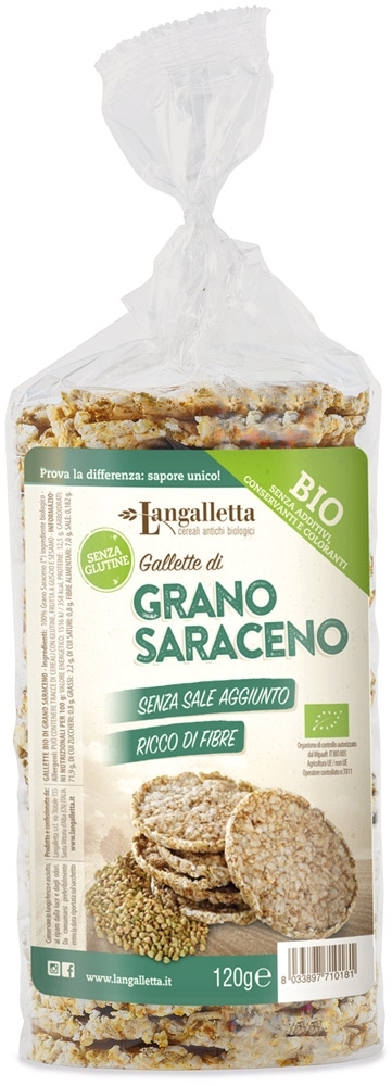 Gallette di grano saraceno bio 120g Langalletta