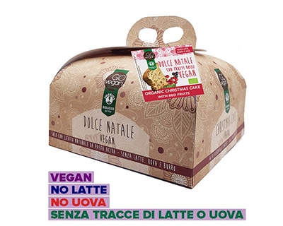 Dolce Natale Vegan Frumento con Frutti Rossi senza latte e uova 500g Probios