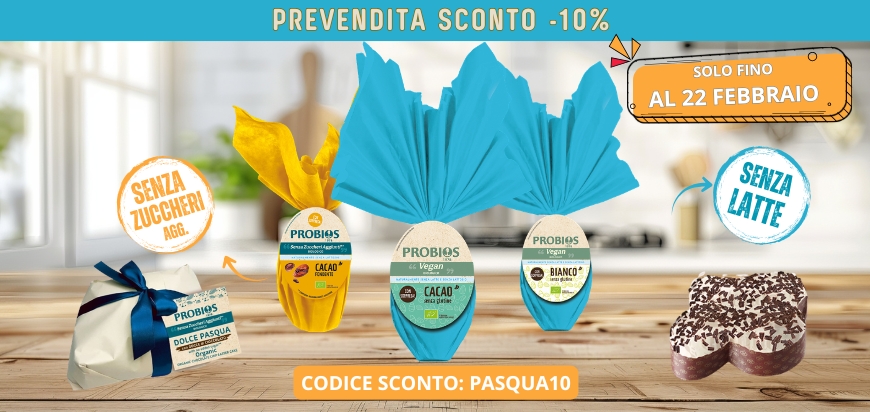 Prevendita Uova e dolci di pasqua senza latte vegan